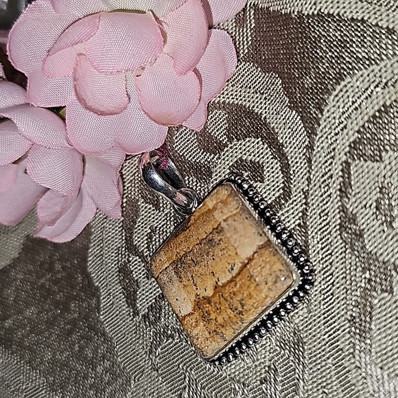 New Picture jasper pendant - Picture 3 of 8